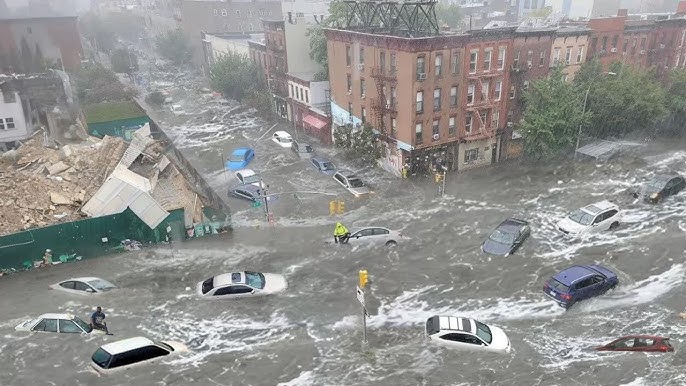 Lagos-Nigeria is sinking turns into an ocean! Homes, cars submerged!  Businesses totally paralyzed! - YouTube
