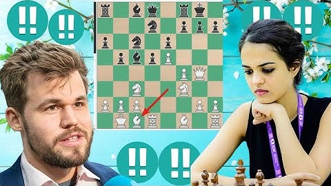 Creative Magnus Carlsen vs Tania Sachdev 91