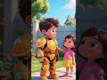 My brother made a whole set of lemon armor out of lemons #shortsviral #animation