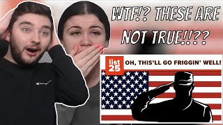 British Couple Reacts to 25 Common Misconceptions About The United States That Simply Aren't True