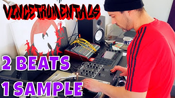 MAKING 2 BEATS WITH 1 SAMPLE : MPC Live / X / One beat making