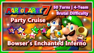 Mario Party 7 - 50 Turns | 4-Team (8-Player) | Luigi & Daisy | Bowsers Enchanted Inferno
