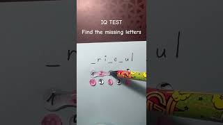 Find the missing letters