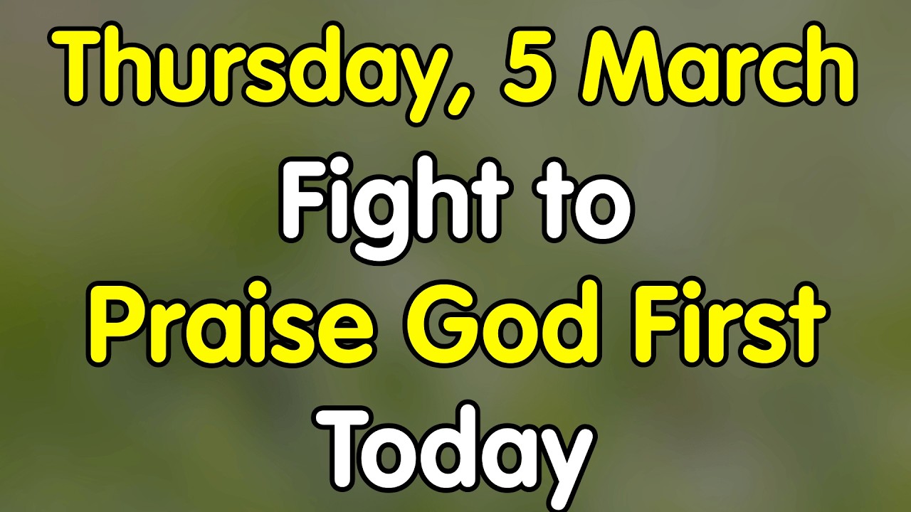 Fight To Praise God First and Recenter Your Heart Today