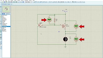P channel enhancement MOSFET as a switch