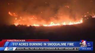 Snoqualmie Fire in Layton burns 117 acres (4 p.m.)