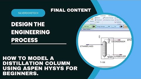 HOW TO MODEL A DISTILLATION COLUMN USING ASPEN HYSYS FOR BEGINNERS.