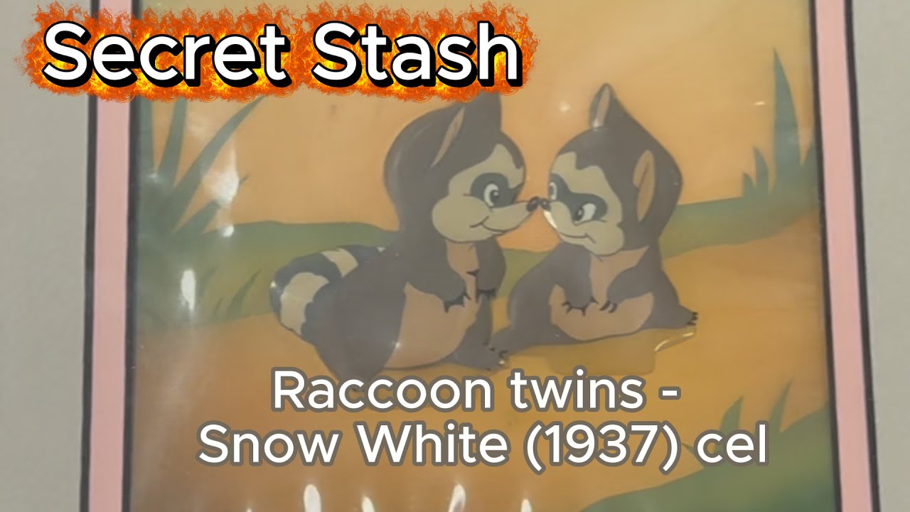 animals Snow White RACCOONS animation art Disney cel