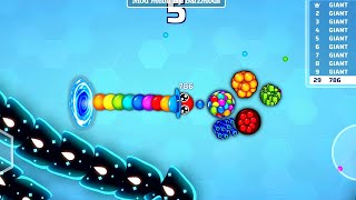 SNAKE IO🐍 GIANT SNAKE IO vS 💀 MONSTER ZOINK ONI EPIC SNAKE IO 🐍 BEST / FUNNY GAMEPLAY ! screenshot 4