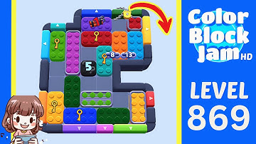 Color Block Jam Level 869 Solution Walkthrough