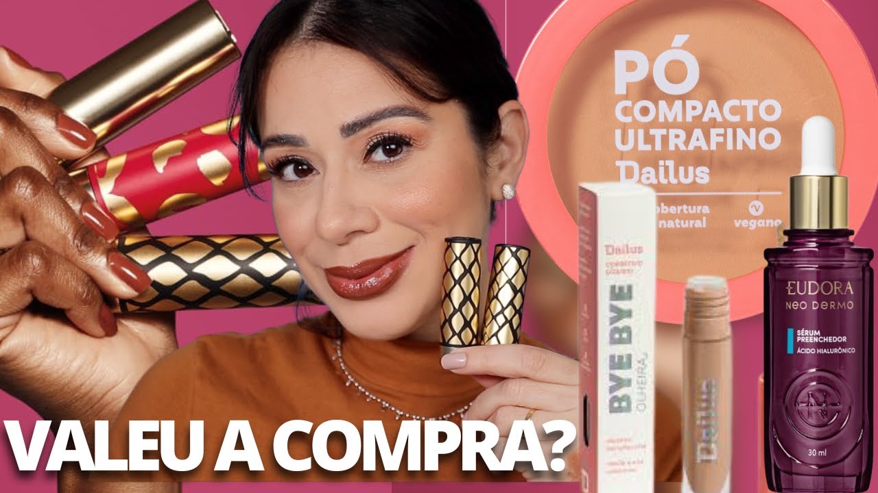 TESTANDO COMPRINHAS | MAKE COM NOVIDADE EUDORA , DAILUS ...