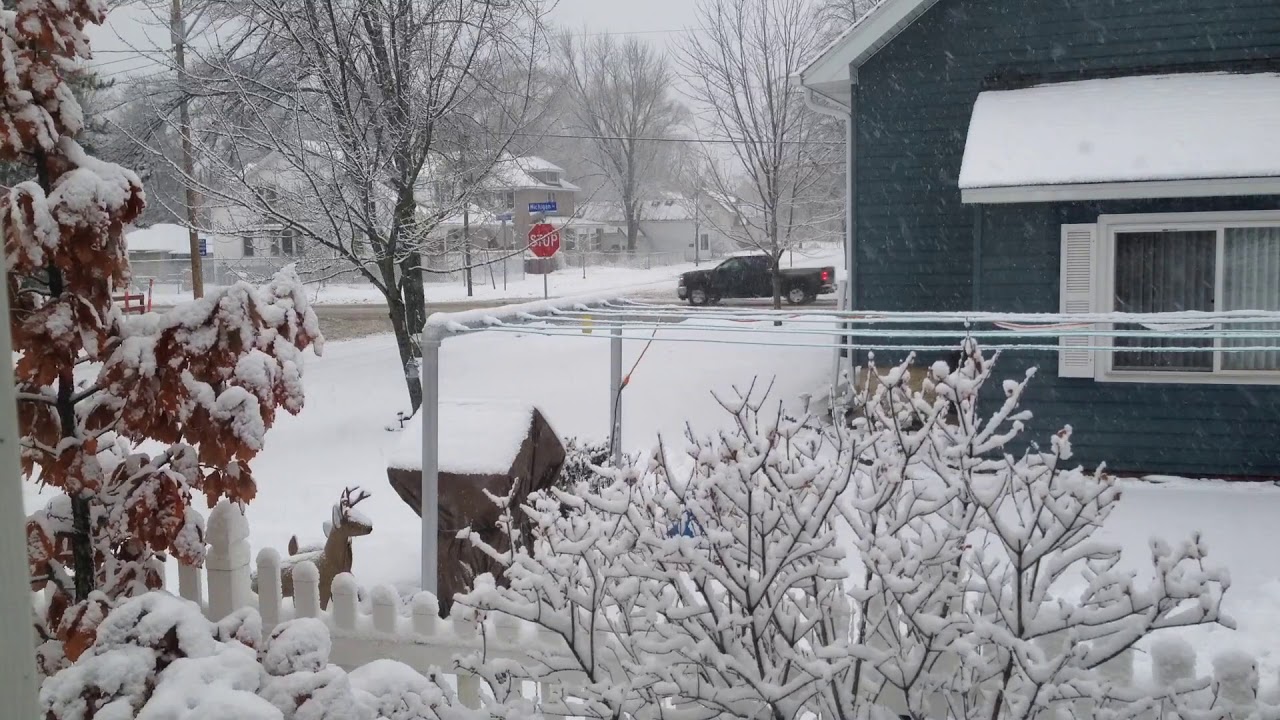 Time Lapse Snow Storm - YouTube