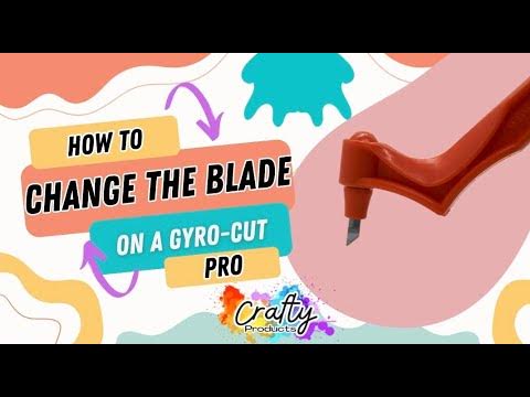 How to change the blade on the GyroCut Pro Craft & Hobby Tool 