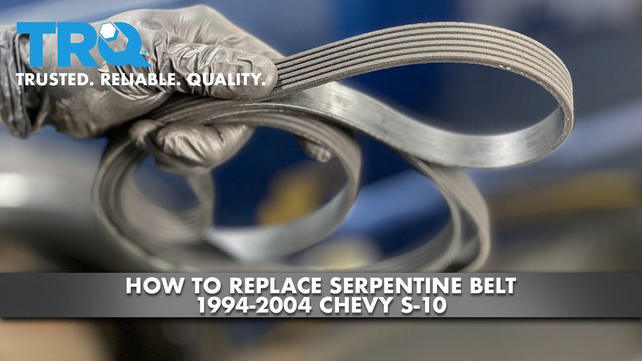 How to Replace Serpentine Belt Chevy S-10 1994-2004 - YouTube