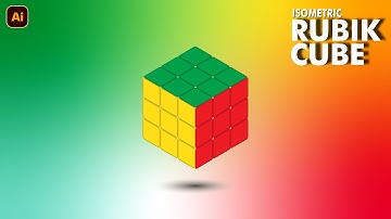 Making Rubik Cube In Illustrator | Isometric Design | Adobe Illustrator CC | 3D Illustration