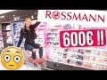 Ich darf NACHTS ALLEINE für 600€ bei ROSSMANN shoppen! 😱 & IHR GEWINNT ALLES! 😍