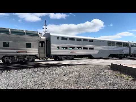 BNSF Semiquincentennial train leaving Helena, MT. 1776, 3336, 2026  250th anniversary! 