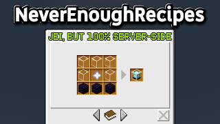 This Plugin Brings JEI to Minecraft Servers [NeverEnoughRecipes]