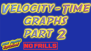 Velocity-time graphs PART 2 - NO FRILLS (SP1d)