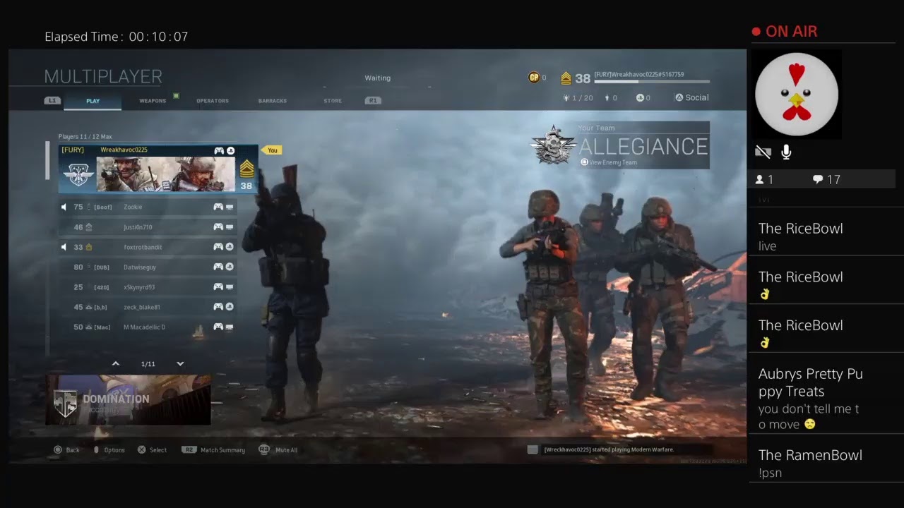 Call Of Duty Modern warfare open lobby - YouTube