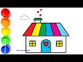 Drawing a House 🏡 | Fun and Easy Tutorial for Kids with Creative House Drawing Ideas