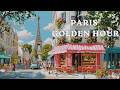 Golden Hour in Paris — Soft French Instrumental Music | Accordion, Piano & Coffee Ambience