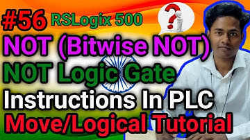 NOT (Bitwise NOT)/NOT Logic Gate Instructions | #logicgates | NOT Gate | PLC Tutorials For Beginners