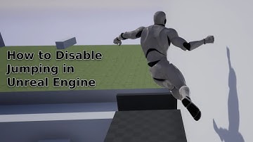 How to Disable Jumping in Unreal Engine - UE Beginner Tutorial
