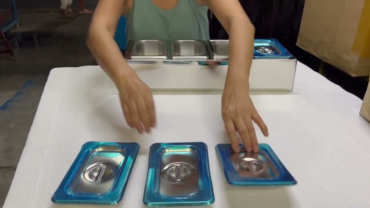 4 Hole sauce/food pan 1/9 size