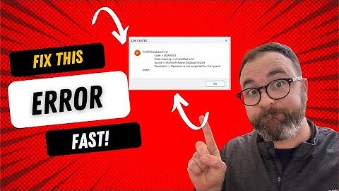 CxADODatabase Error? Here