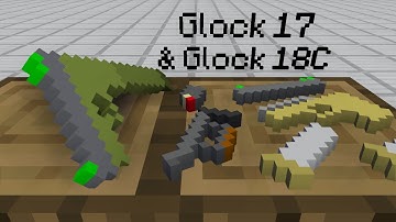 x32 Glock 17 & 18C Pistol Rigs & Animations | Mineimator