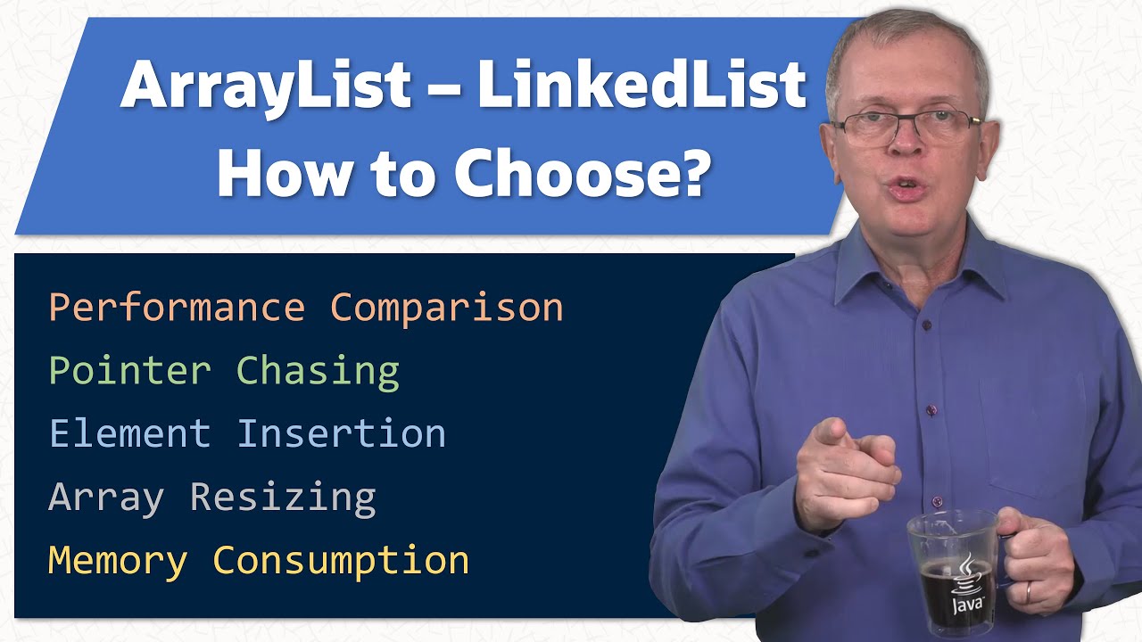 Choosing between ArrayList and LinkedList - JEP Cafe #20 - YouTube