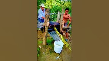 unique simple tool for squeezing sugar cane #shorts