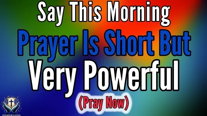 A Blessed Morning Prayer To Start Your Day With God | Lord, I commit this day into Your hands