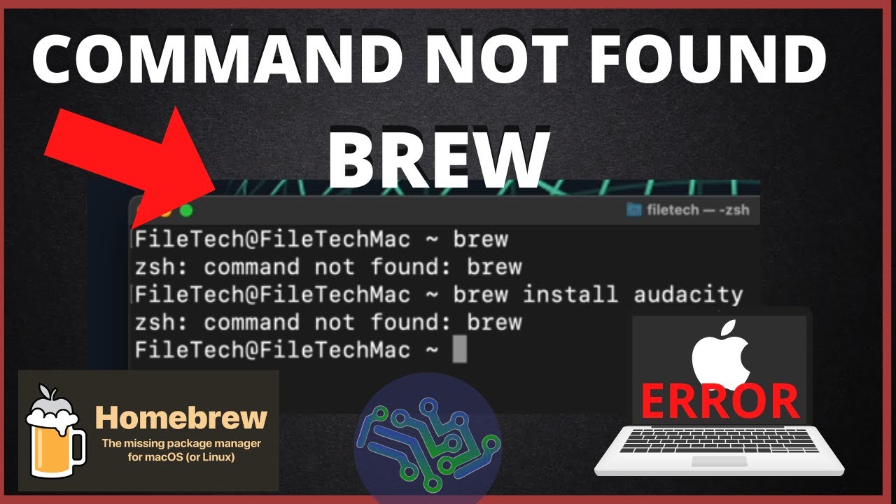 zsh command not found brew | FIX ERROR How to Install Homebrew - YouTube Zsh Command Not Found Brew | Fix Error How To Install Homebrew - Youtube