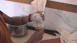 Ayurveda | Making Potli (herbal bundle) at PDI - Raiwala, India (Dr. Anil K. Mehta's