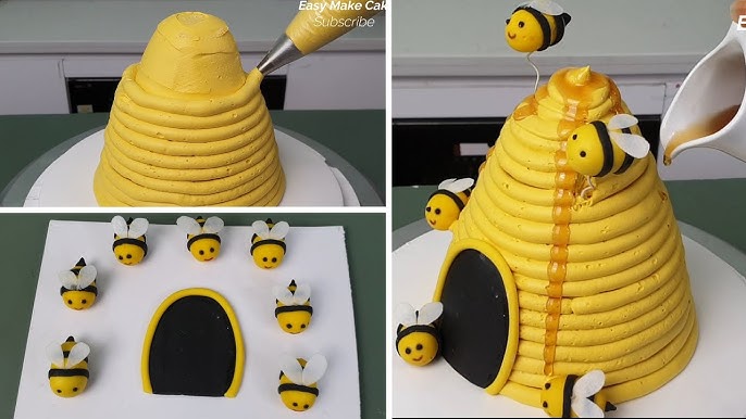 How to make fondant bees! Easy! 