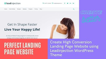 Create High Conversion Landing Page Website | Leadinjection WordPress Theme | Best Landing Page