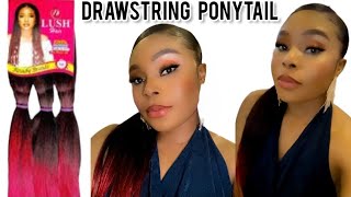 DIY Drawstring Ponytail Using Ombre Braiding Hair 🔥|| Genevieve Ezinwa