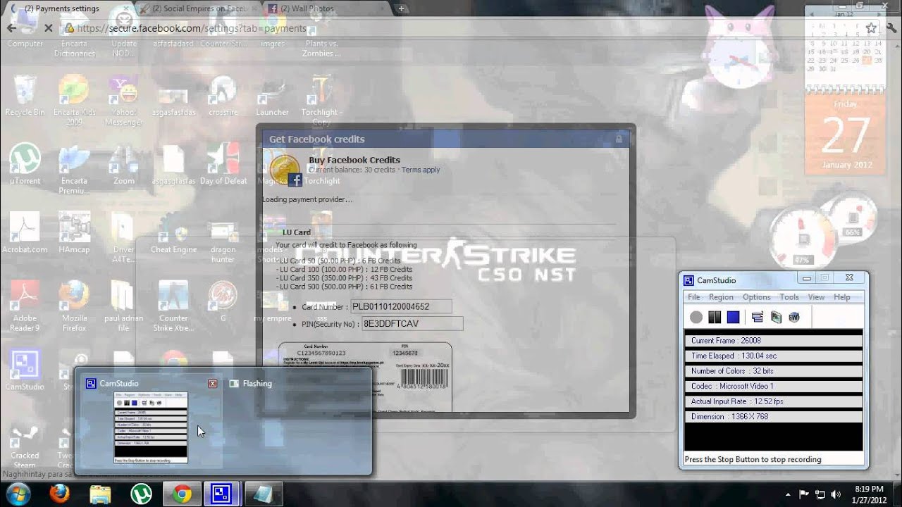 buying facebook credit and buying cash in social empire