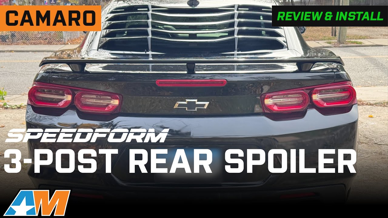 Обзор и установка 3-стоечного заднего спойлера SpeedForm для Camaro 2016-2024 годов выпуска.