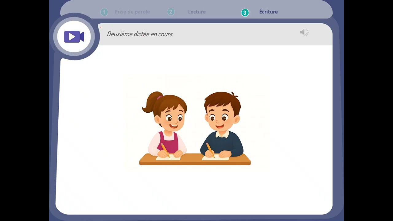 المستوى الثالث فرنسية، المرحلة الثالثة، الأسبوع الأول، المدرسة الرائدة Période 3, semaine 1 الحصة 5