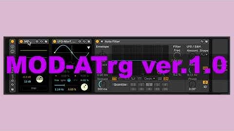 MOD-ATrg 1.0 Max for Live Ableton maxmsp