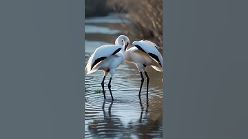 Thumbnail of Beautiful bird Crane dance #Birddance#cutebird#BeautifulNature#FYP#ViralVideo