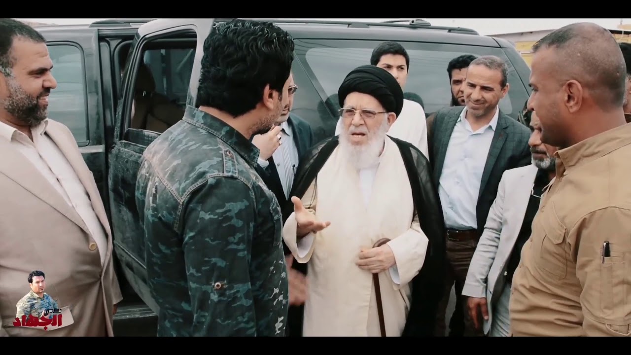 الفقيد القائد السيد ناجي يستقبل السيد مرتضئ القزويني في سامراء