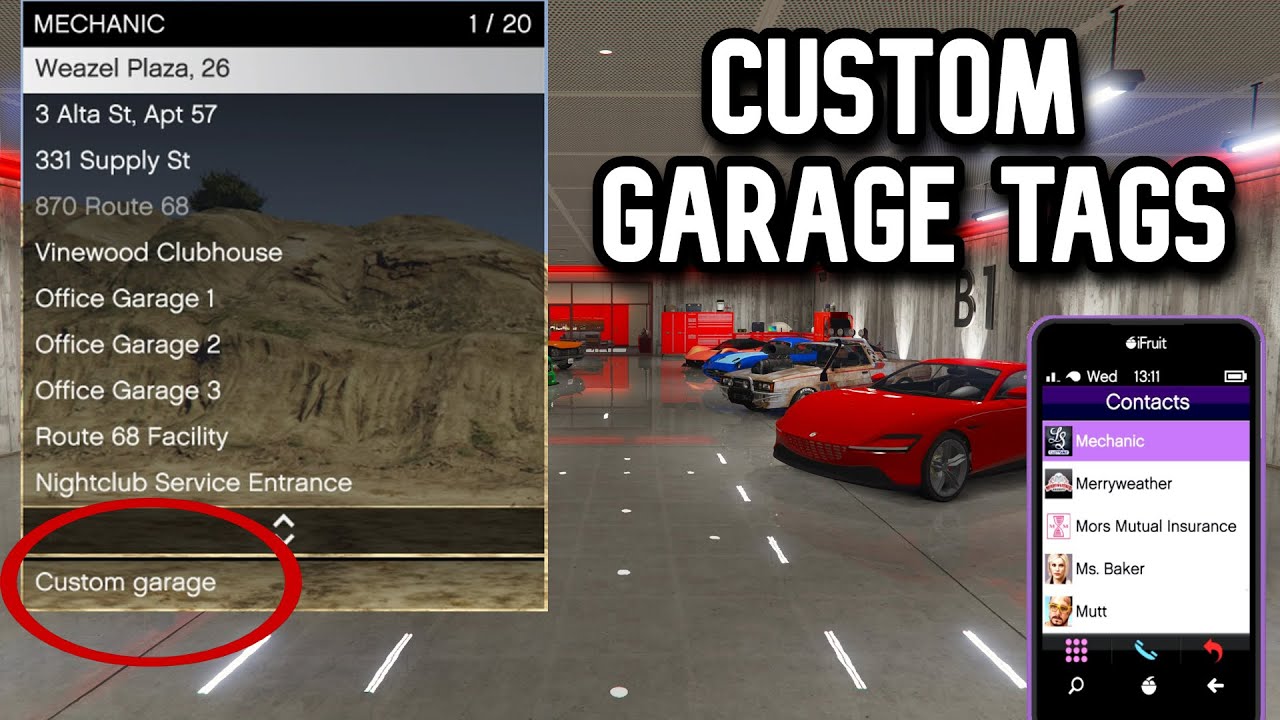 Gta 5 Custom Garage Tags How to Add Custom Tags to Garages YouTube