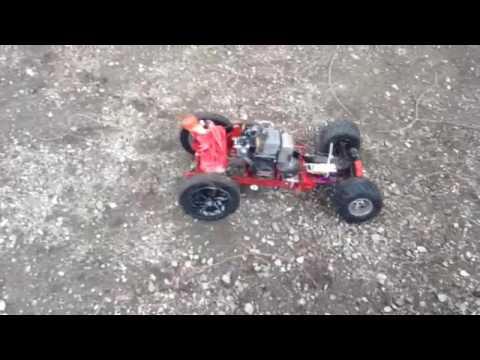 rc car with weedeater engine