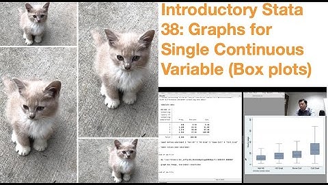 Introductory Stata 38: Graphs For Single Continuous Variable (Box plot)