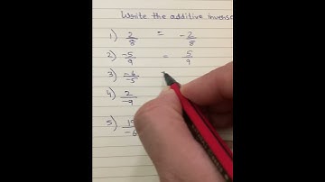 Find Additive inverse