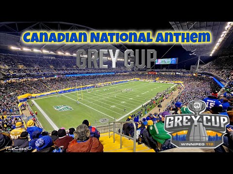 Canadian National Anthem At The 112th Grey Cup In Winnipeg Manitoba November 16 2025